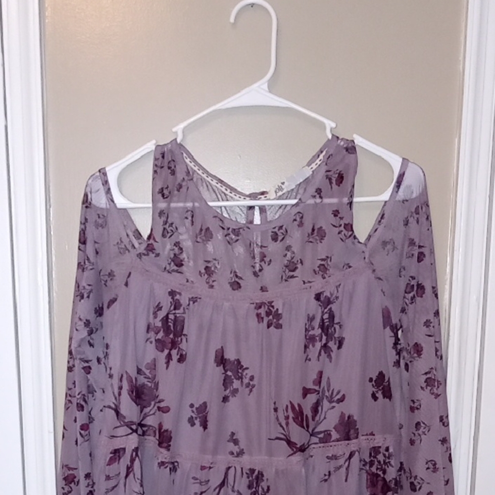 Floral Cold Shoulder Dress